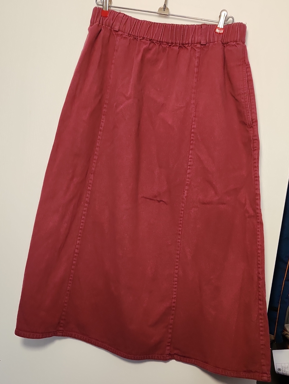 Dark Pink 100% Cottom Skirt